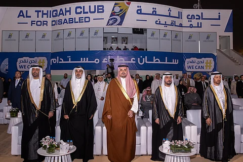 نيابة عن حاكم الشارقة وبحضور "ابن جلوي" .."القاسمي" يفتتح ألعاب غرب آسيا البارالمبية