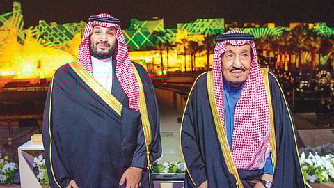 خادم الحرمين الشريفين الملك سلمان بن عبدالعزيز وولي العهد محمد بن سلمان -حفظهما الله-