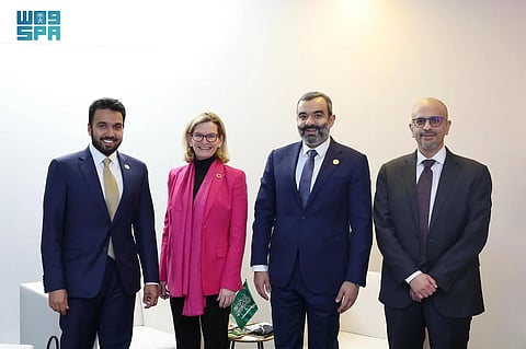 عبدالله السواحة خلال لقائه الأمين العام للاتحاد الدولي للاتصالات دورين بوجدان