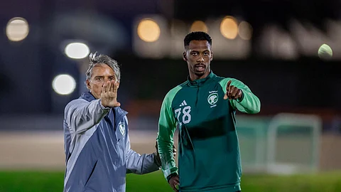 استعدادًا لمواجهة قرغيزستان في كأس آسيا.. الأخضر يواصل تدريباته على "ملاعب أسباير"