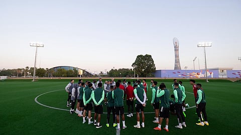 "الأخضر" يواصل استعداده للقاء قيرغيزستان.. ومانشيني يتحدث للإعلام