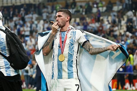 لاعب وسط أتليتكو مدريد الإسباني رودريغو دي بول