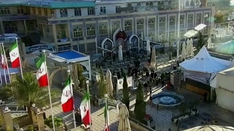 من موقع التفجير قرب قبر قاسم سليماني في إيران