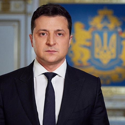 الرئيس فولوديمير زيلينسكي