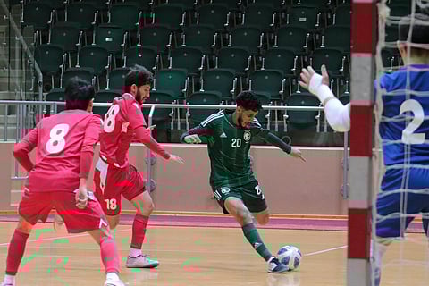 استعداداً لكأس آسيا.. أخضر الصالات يتغلب على منتخب طاجيكستان برباعية