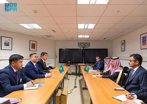 فيصل بن فرحان يبحث مع نظيره الكازاخستاني العلاقات الثنائية