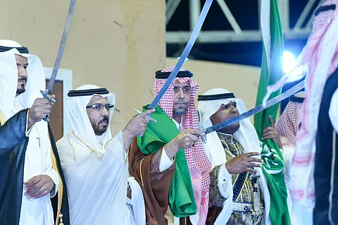 بلدية الجموم تحتفل بـ"يوم التأسيس" بالعرضة السعودية والقصائد الوطنية