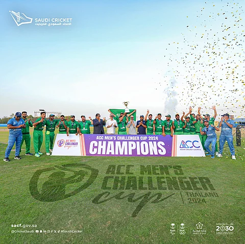 للمرة الثانية على التوالي.. الأخضر السعودي للكريكيت بطلًا لكأس التحدي الآسيوي