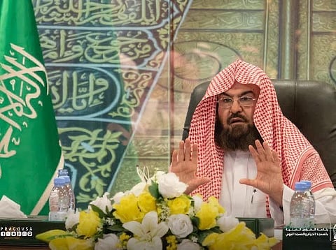 رئيس الشؤون الدينية للمسجد الحرام والمسجد النبوي عبدالرحمن السديس