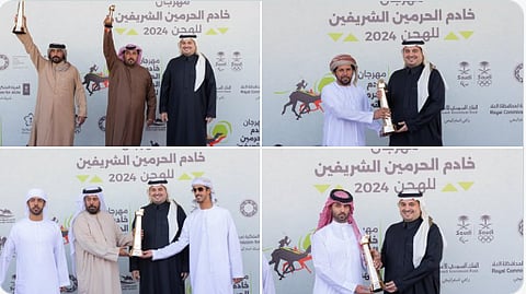 فهد بن جلوي يتوج الفائزين بأشواط رموز الحقايق في مهرجان خادم الحرمين الشريفين للهجن