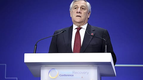 وزير الخارجية الإيطالي أنطونيو تاياني