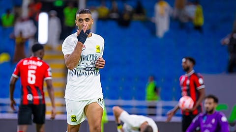 لاعب نادي الاتحاد عبدالرزاق حمدالله