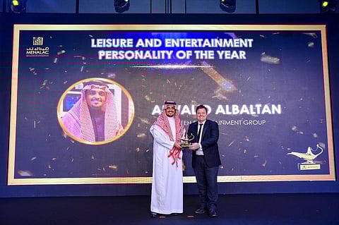 الوليد بن خالد البلطان يفوز بشخصية العام في الترفيه بالشرق الأوسط وشمال إفريقيا والمقدمة من منظمة "مينالاك"