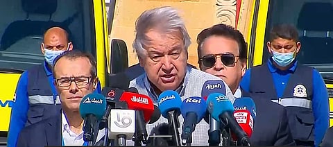 "غوتيريس": الغالبية العظمى من دول العالم سئمت القتل والدمار والمجاعة في غزة