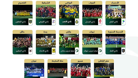 اختتام بطولة دوري البراعم تحت 13 عامًا في 14 منطقة