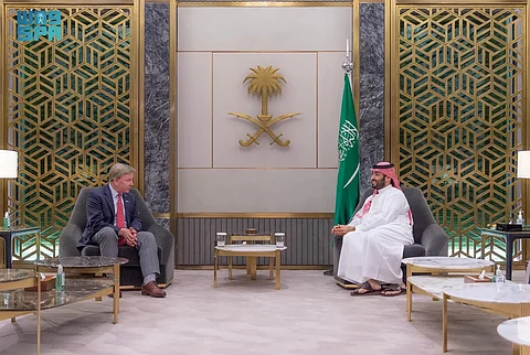 ولي العهد يستقبل زعيم تيار الحكمة بالعراق "عمار الحكيم"