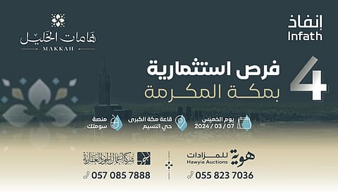 4 فرص عقارية نادرة للبيع في مزاد هامات الخليل