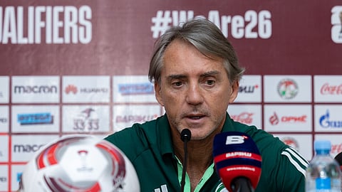 مدرب الأخضر "مانشيني": نلعب مباراة مهمة وصعبة أمام منتخب جيد فنيًا ونسعى للفوز