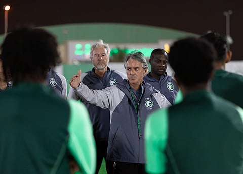 الأخضر يواصل استعداده للقاء طاجيكستان ويغادر فجر الاثنين .. و"مانشيني" يتحدث للإعلام