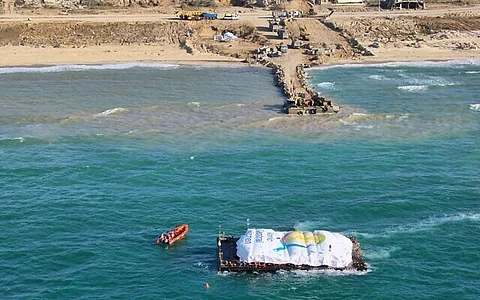 "رويترز": شحنة ثانية من المساعدات غادرت قبرص إلى غزة