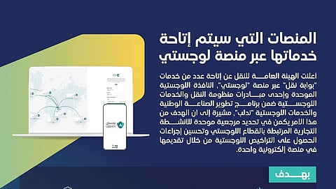 للتسهيل على المستفيدين.. إتاحة خدمات بوابة نقل عبر "لوجستي"