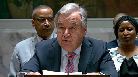 "غوتيريس" يحذر من انزلاق الشرق الأوسط إلى نزاع إقليمي شامل