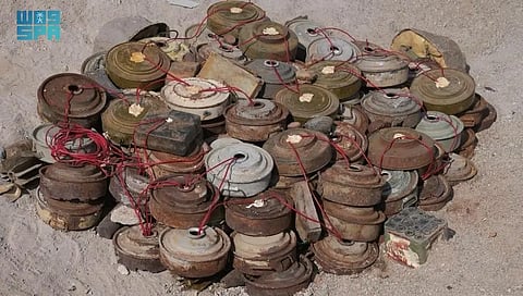 "مسام" ينتزع 857 لغماً في أراضي اليمن على مدار أسبوع