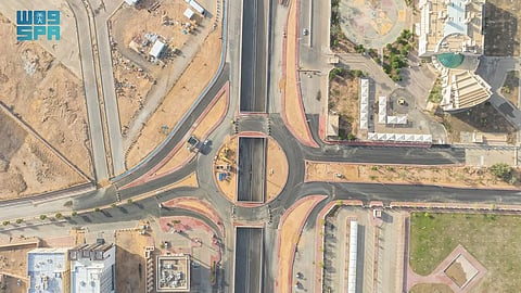 مشروع جسر ونفق طريق الملك خالد بمدينة سكاكا