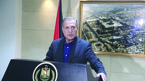 المتحدث باسم الرئاسة الفلسطينية نبيل أبو ردينة