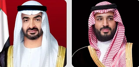 الأمير محمد بن سلمان والشيخ محمد بن زايد آل نهيان