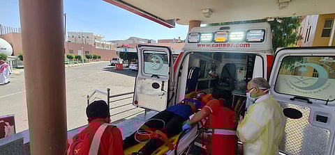 تنفيذ فرضية حريق وهمي في الكلية التقنية بظهران الجنوب