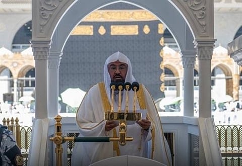رئيس الشؤون الدينية وخطيب المسجد الحرام عبدالرحمن السديس