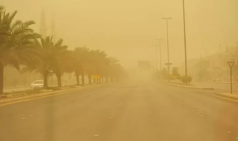 تصل سرعتها إلى 49 كم /ساعة ..."الأرصاد": رياح شديدة السرعة على محافظة العرضيات
