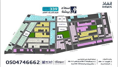 339 فرصة عقارية بمزاد سماء بيشة