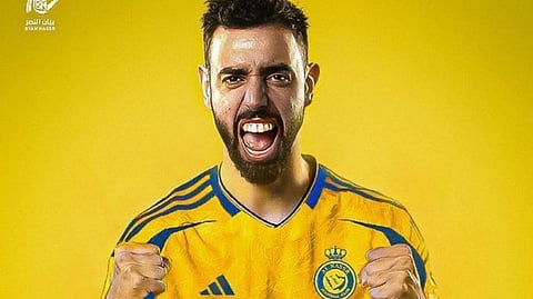 نجم مانشستر يونايتد الإنجليزي برونو فرنانديز