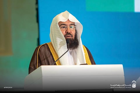 رئيس الشؤون الدينية للمسجد الحرام والمسجد النبوي الشيخ الدكتور عبدالرحمن السديس