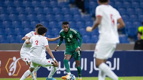 جانب من لقاء المنتخب السعودي تحت 19 عامًا ونظيره اليمني