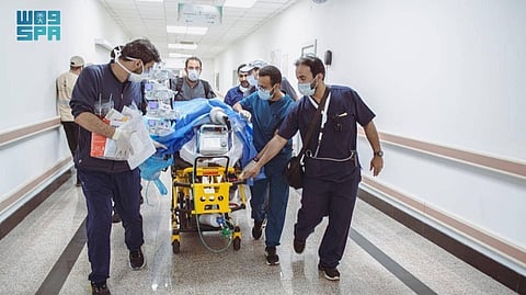 إخلاء طبي لحاج إلى أحد مستشفيات المملكة