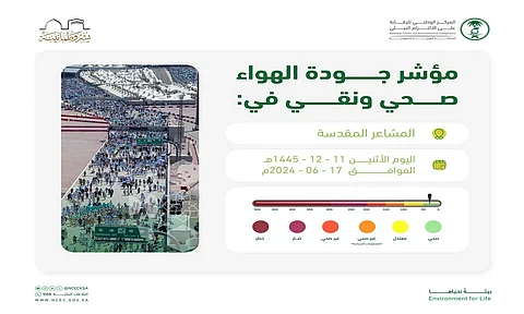 "الوطني للرقابة على الالتزام البيئي": أجواء صحية ونقية ترافق رحلة الحجاج في المشاعر