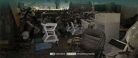 بلدية الشرائع تضبط موقعًا عشوائيًّا لتخزين ألعاب الأطفال وقطع الأثاث بدون ترخيص