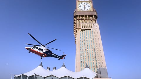 إنجاز طبي مميز.. أول نقل إسعافي جوي من برج الساعة بموسم الحج