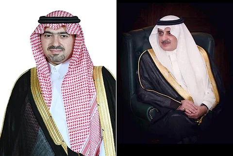 أمير منطقة تبوك الأمير فهد بن سلطان بن عبد العزيز ونائبه الأمير خالد بن سعود بن عبدالله الفيصل بن عبد العزيز