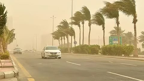 تصل سرعتها إلى 49 كلم/ساعة.. "الأرصاد": رياح شديدة على حائل