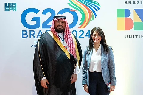 "الإبراهيم" يلتقي وزيرة التخطيط المصرية ويناقشان العلاقات الاقتصادية