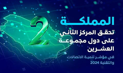 السعودية تحقق المركز الثاني بين دول مجموعة الـ20 في مؤشر تنمية الاتصالات والتقنية
