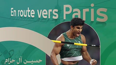 لاعب المنتخب السعودي الواثب حسين آل حزام يطير إلى أولمبياد باريس 2024