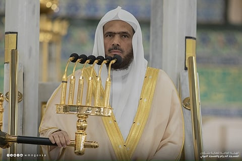 إمام وخطيب المسجد النبوي عبدالباري بن عواض الثبيتي