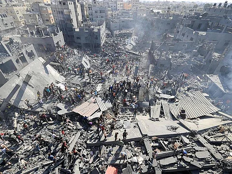 ارتفاع عدد شهداء مجزرة مدرسة أبو عريبان وسط قطاع غزة إلى 15 شهيدًا