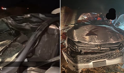 حادث مروري مروِّع بسبب 3 جِمال يُدخل شابًّا العناية المركزة ويُصيب شقيقتَيْه