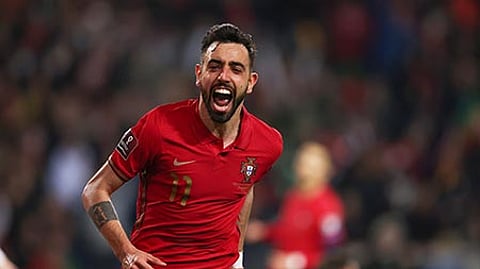 برونو فيرنانديز لاعب نادي مانشستر يونايتد